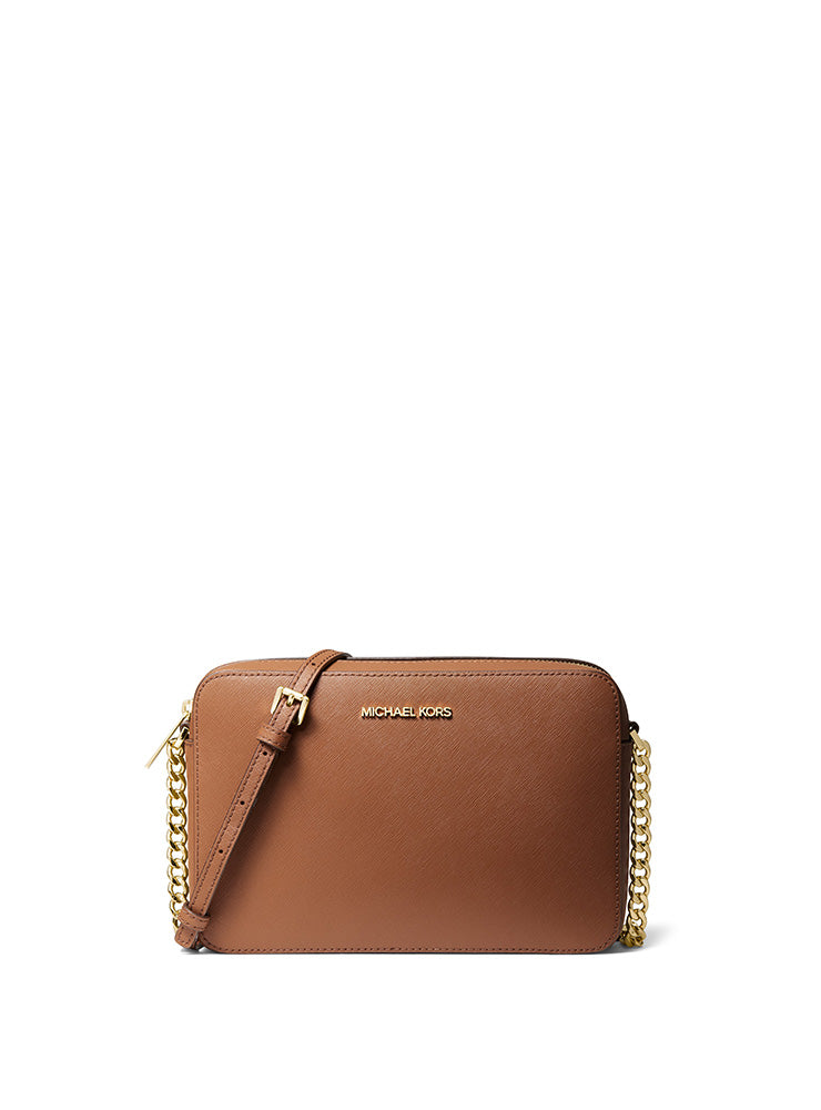 Jet Set Large Leather Crossbody Bag