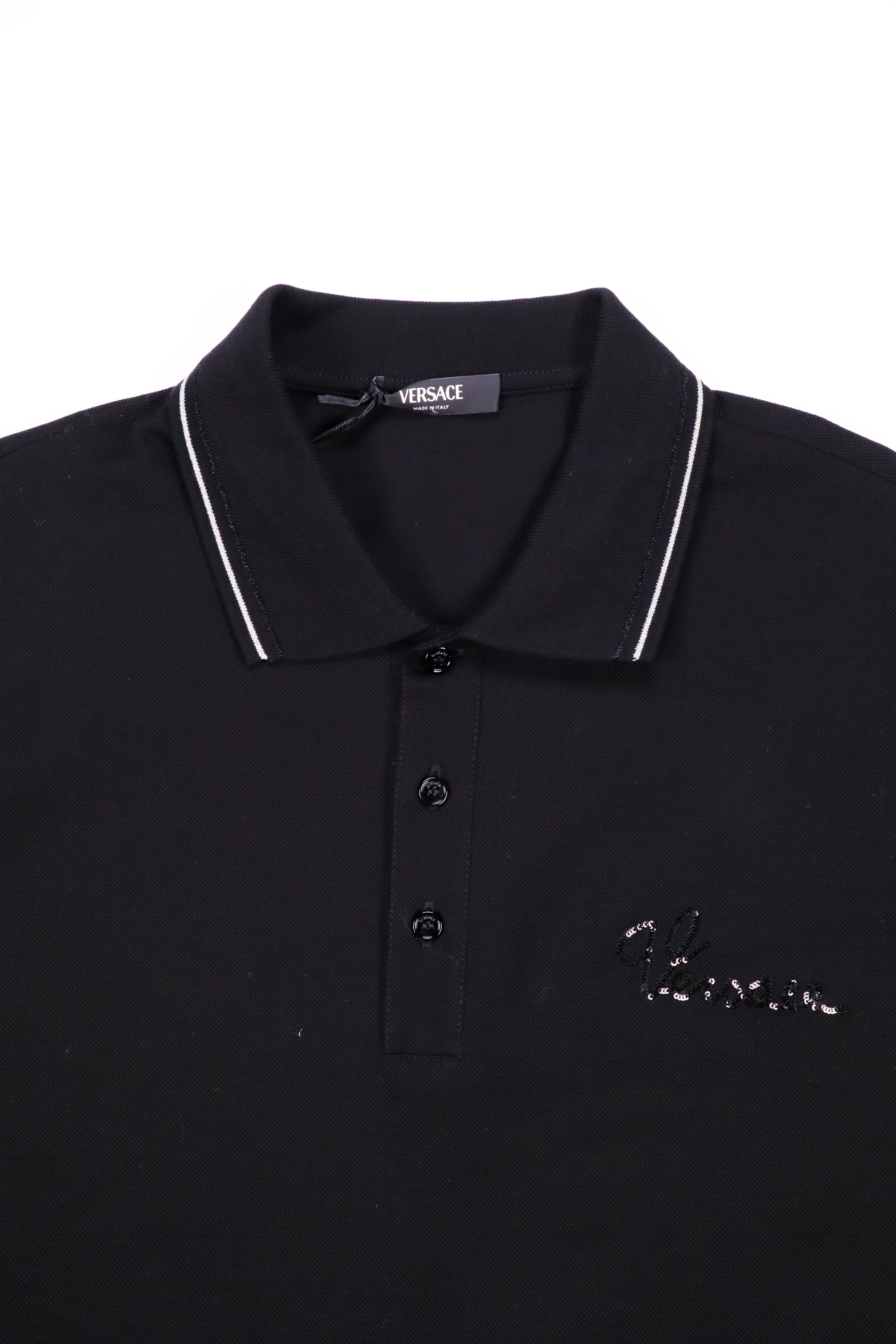 Versace Nautical Cotton Polo Shirt