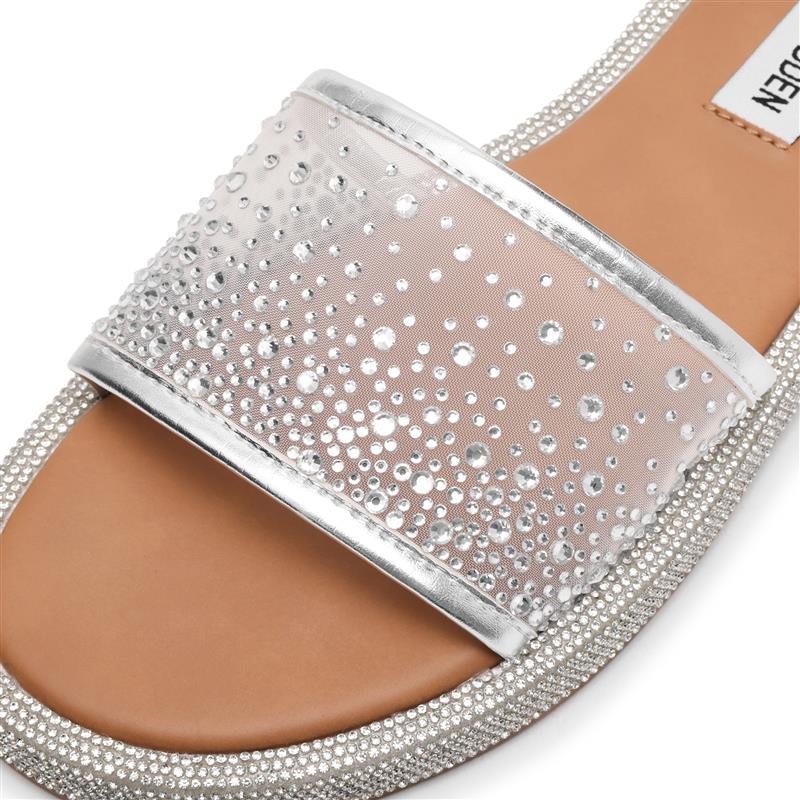 AESHA SILVER MESH SANDAL