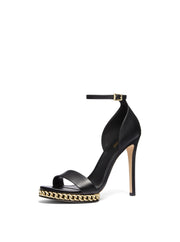 Jordyn Embellished Leather Platform Sandal