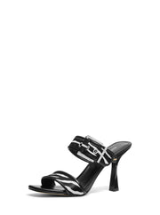 Colby Zebra Print Calf Hair Sandal