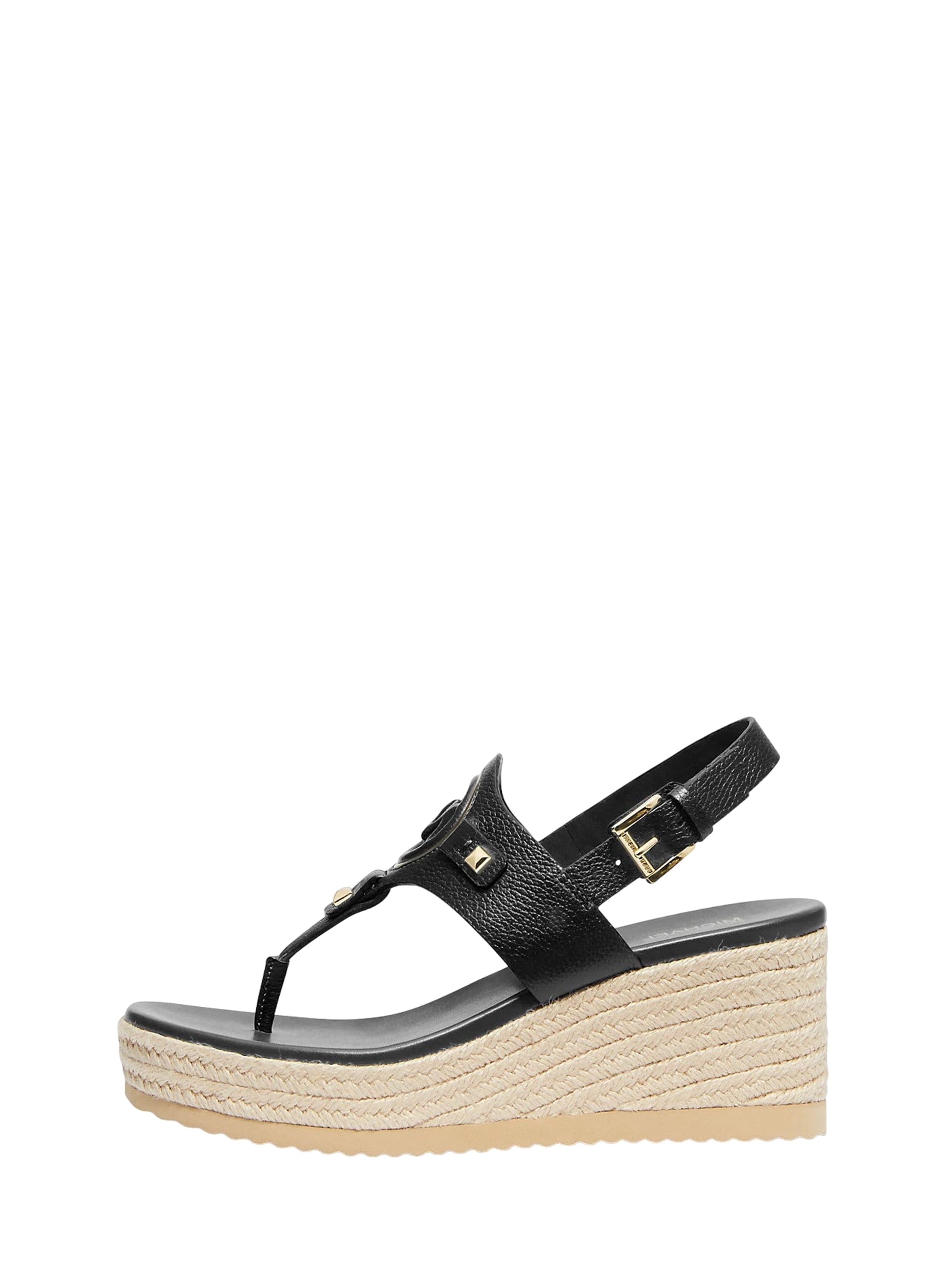 Aubrey Cutout Leather Wedge Sandal