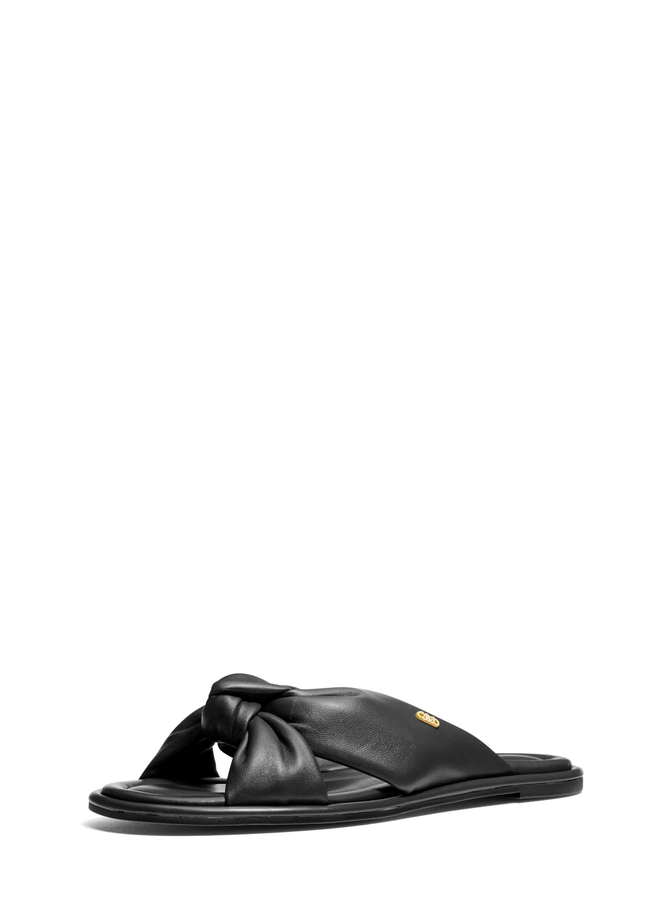 Elena Leather Slide Sandal
