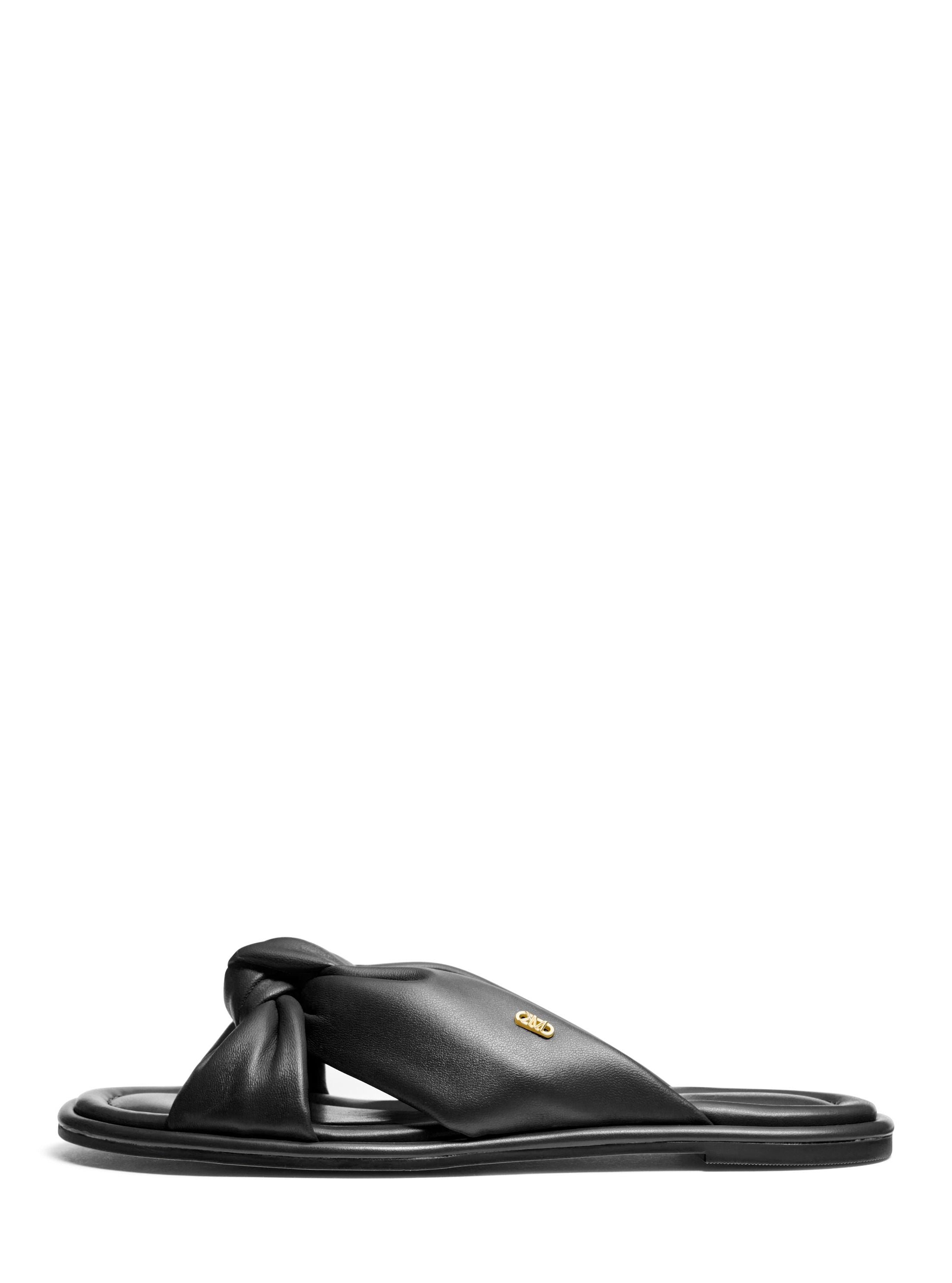 Elena Leather Slide Sandal