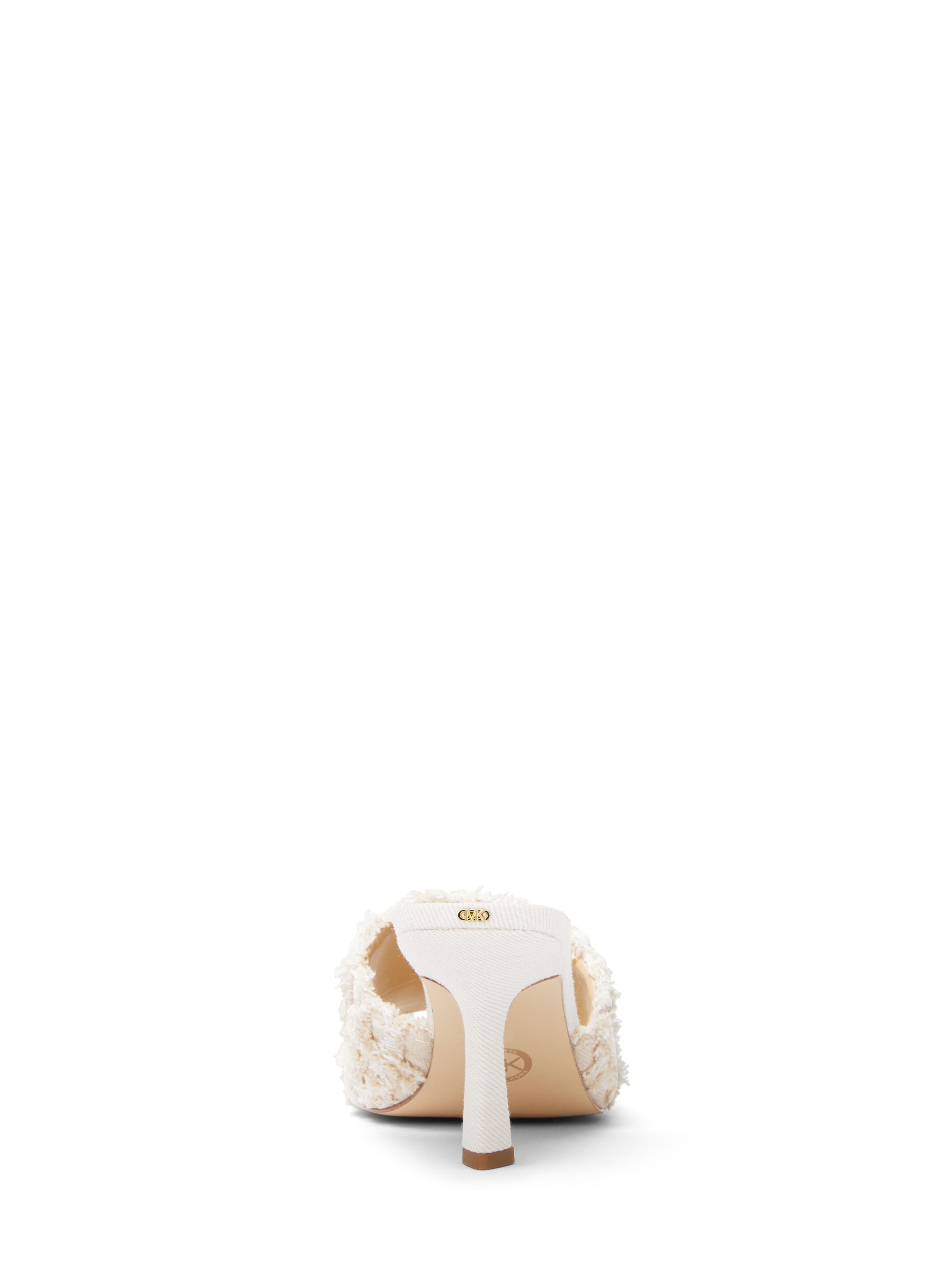 Tessa White Denim Mule Sandal