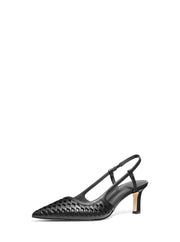 Alora Hand-Woven Leather Slingback Pump