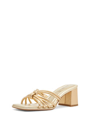 Astra Metallic Leather Mule