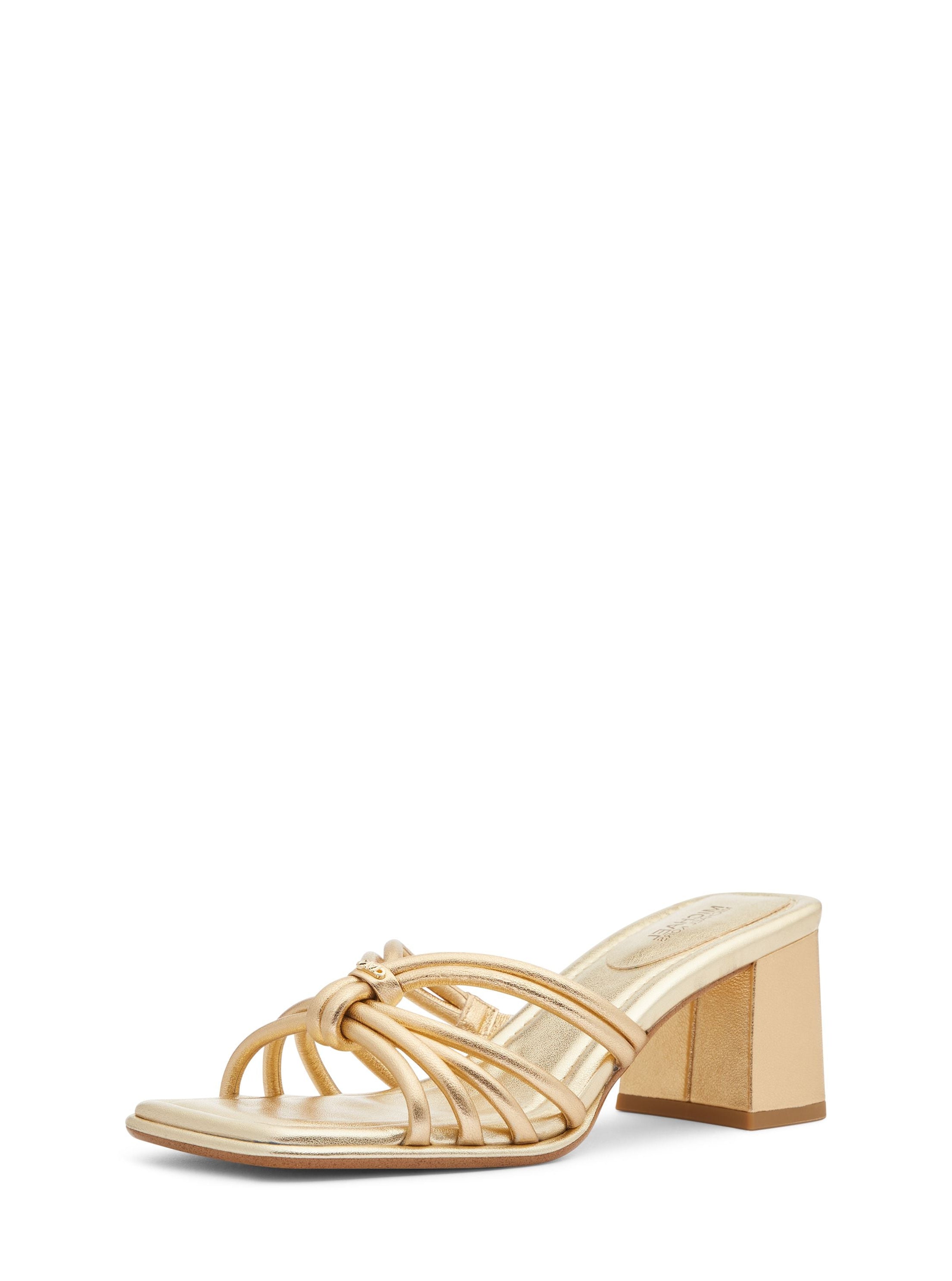 Astra Metallic Leather Mule