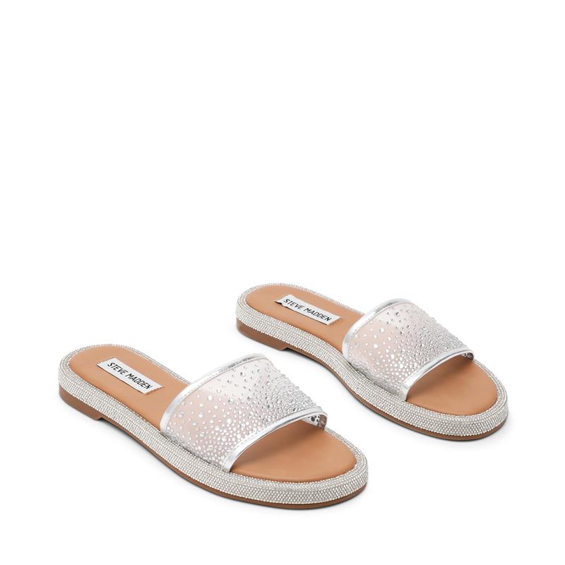 AESHA SILVER MESH SANDAL