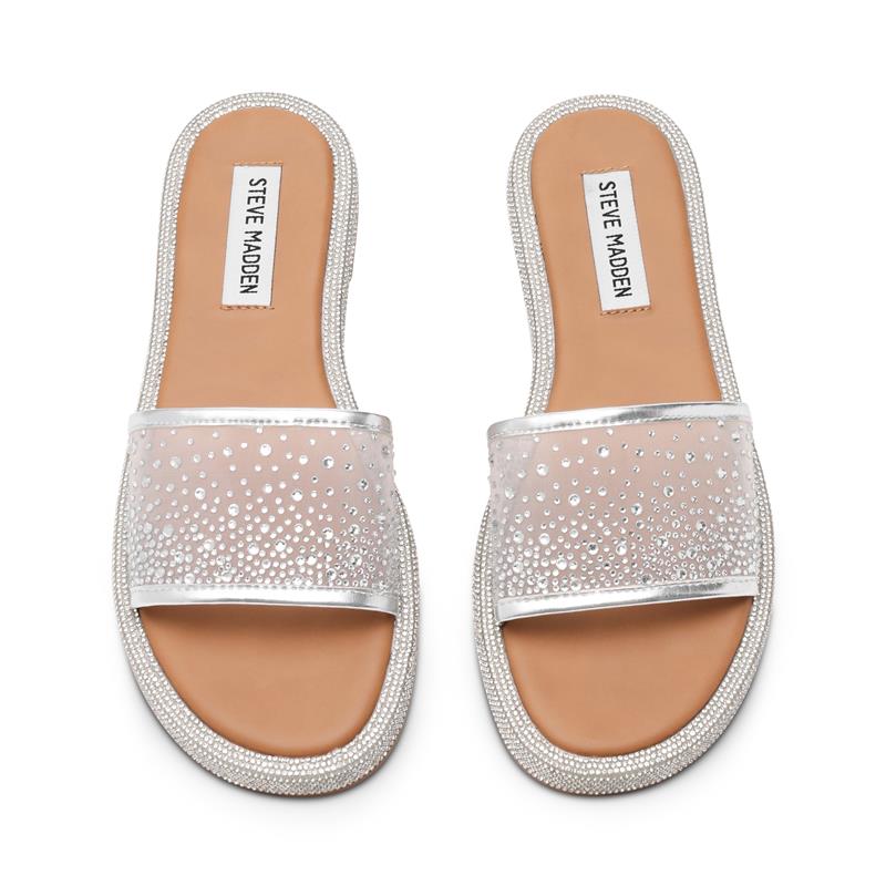 AESHA SILVER MESH SANDAL