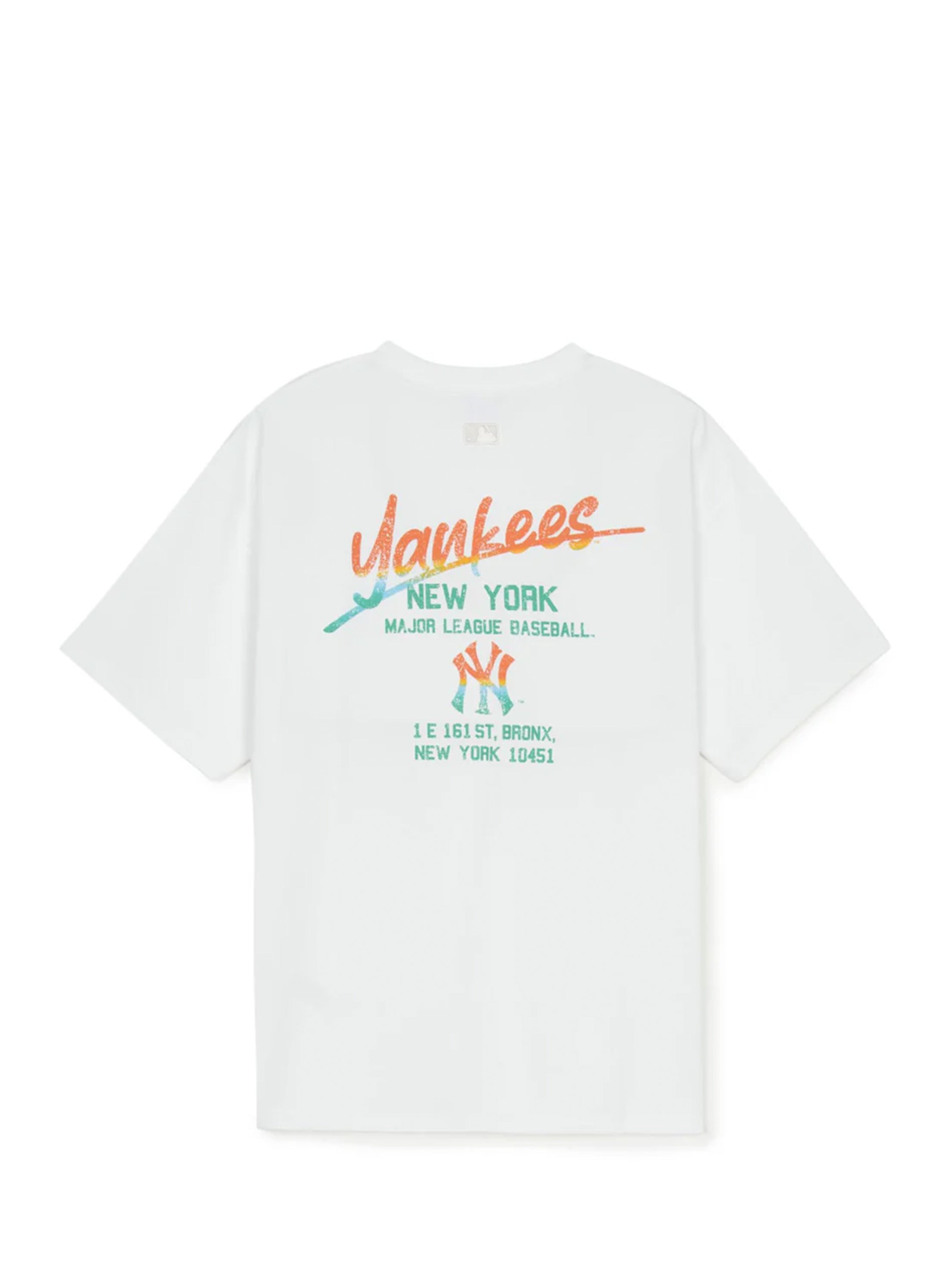 BASIC COLOR LETTER MEGAOVER FIT T-SHIRTS NEW YORK YANKEES