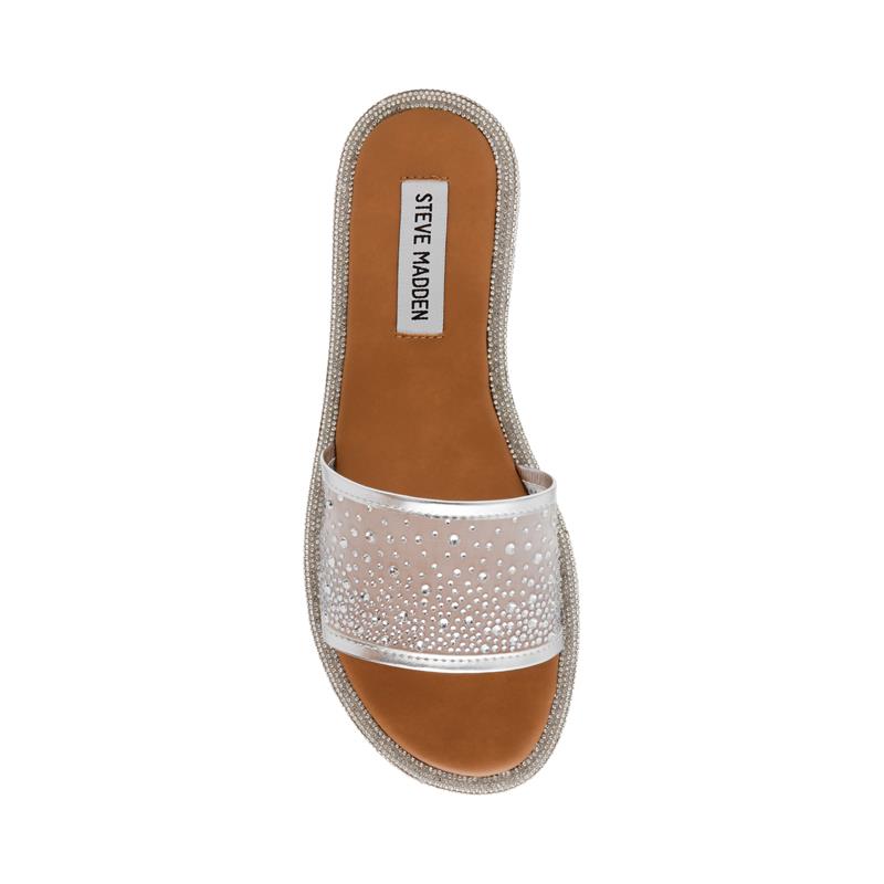 AESHA SILVER MESH SANDAL
