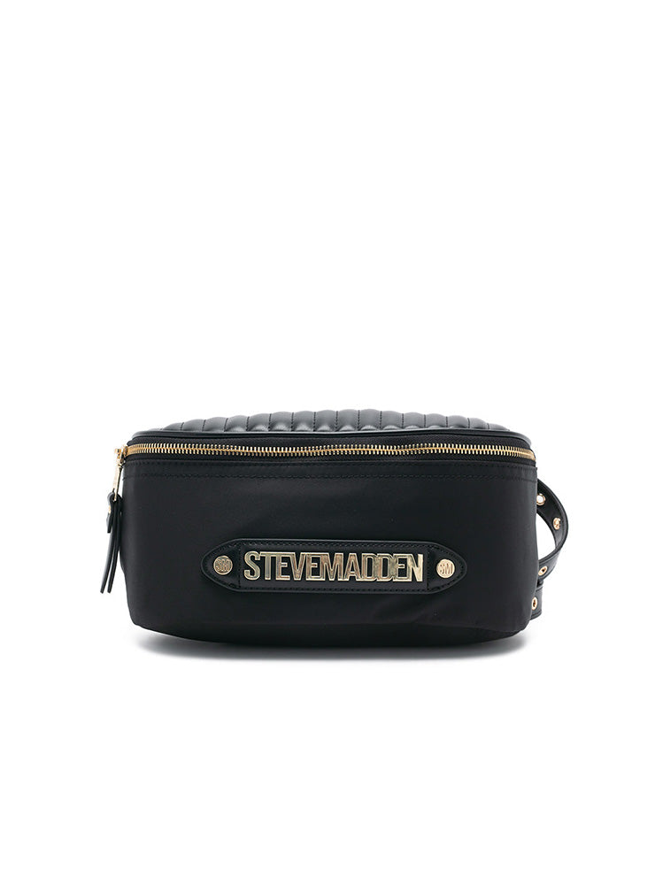 BHARA BLACK/GOLD BELT BAG