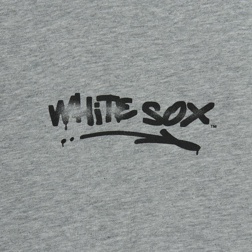 BASIC STREET LOGO HEAVY WEIGHT MEGA-OVERSIZED-FIT T-SHIRT CHICAGO WHITE SOX