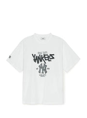 BASIC BIG LOGO MEGA OVER FIT T SHIRTS NEW YORK YANKEES