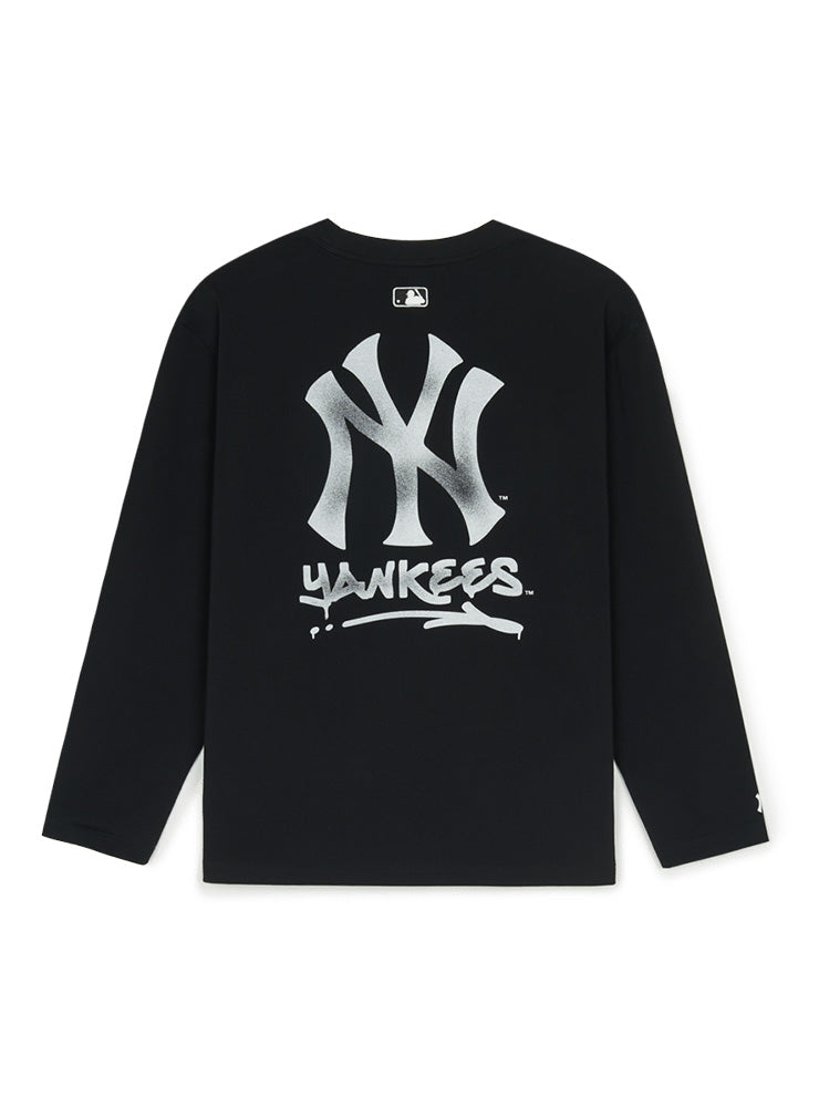 BASIC MEGA LOGO LOOSE FIT LONG SLEEVE T SHIRTS NEW YORK YANKEES