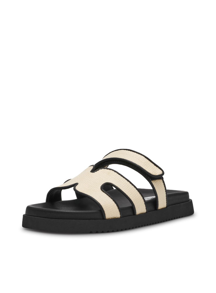 MISSILE NAT BLACK RAFFIA SANDAL
