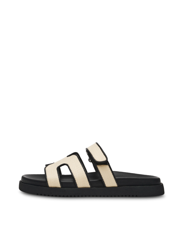 MISSILE NAT BLACK RAFFIA SANDAL