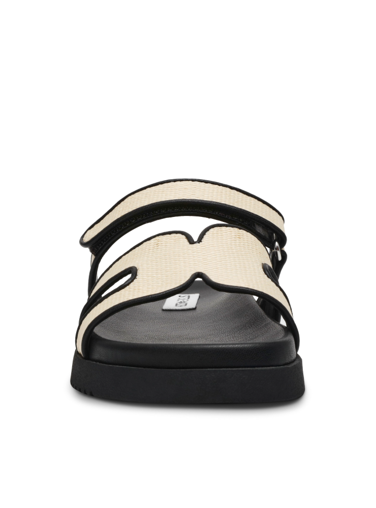 MISSILE NAT BLACK RAFFIA SANDAL