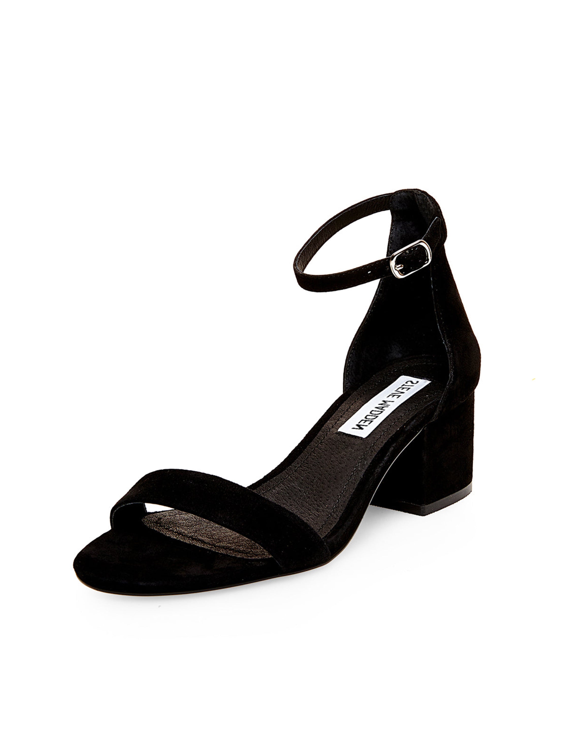 IRENEE BLACK SUEDE HEELS