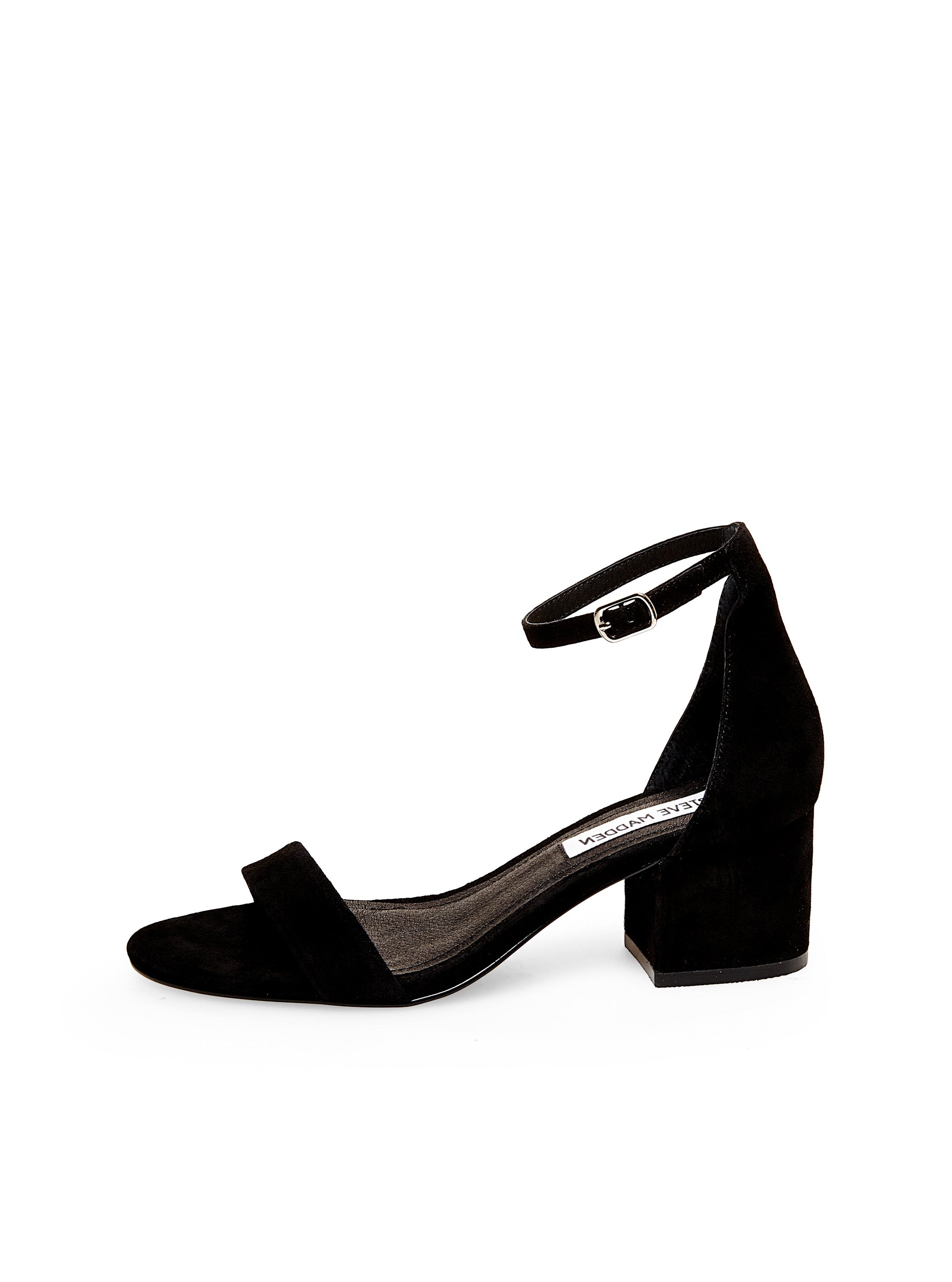 IRENEE BLACK SUEDE HEELS
