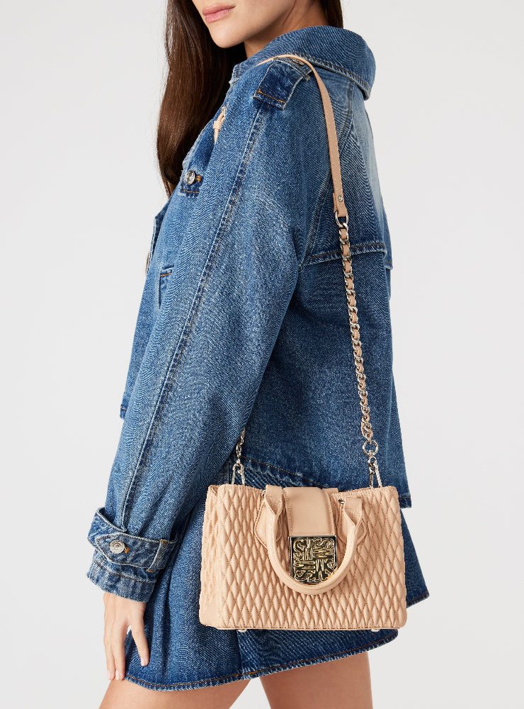 BTOMLIN BEIGE TOP HANDLE BAG