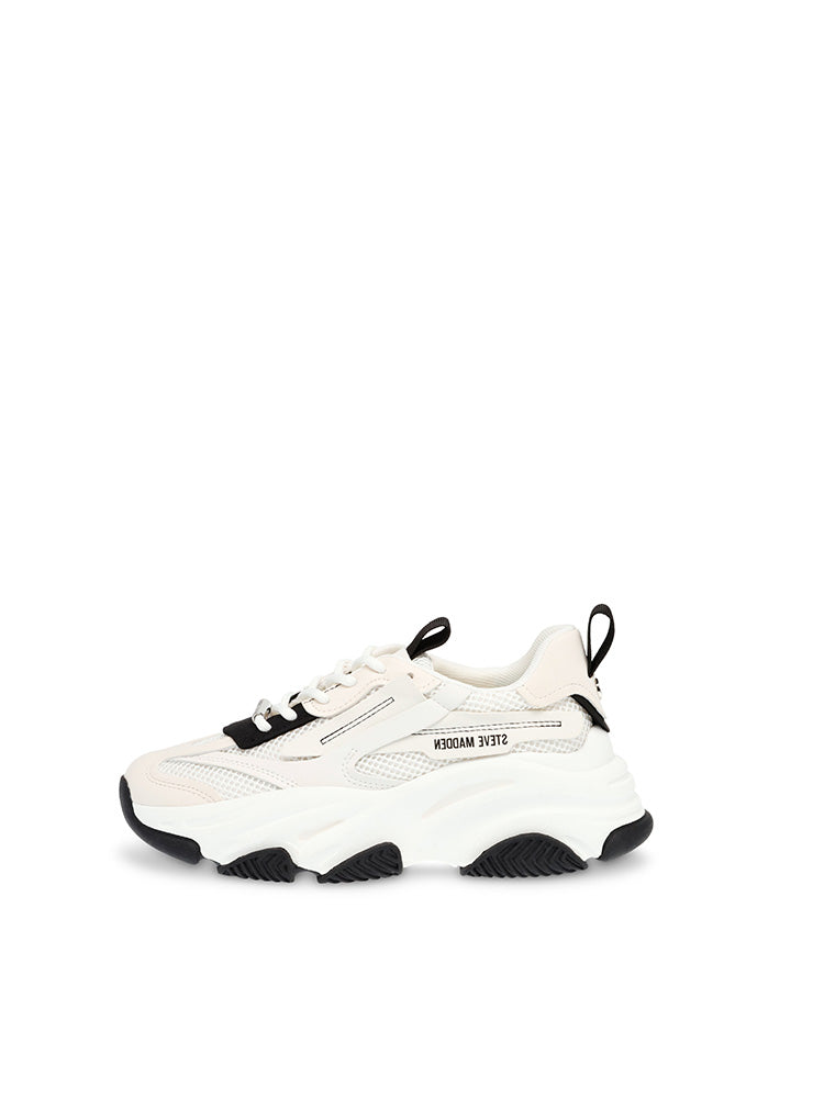 POSSESSION-E WHITE/SAND SNEAKERS