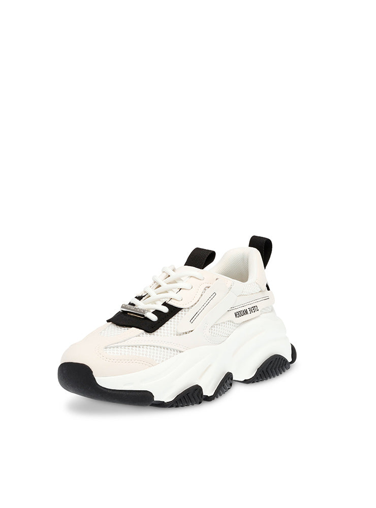 POSSESSION-E WHITE/SAND SNEAKERS