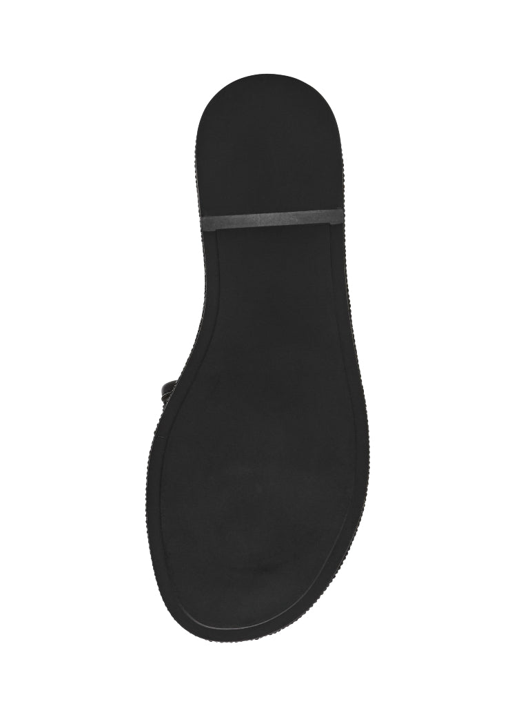 AESHA BLACK MESH SANDAL