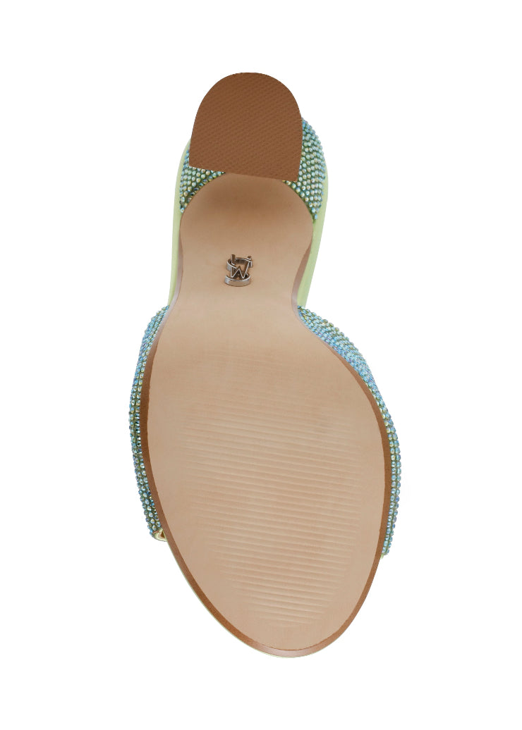 ALEJANDRA-R BLUE/GREEN HEELS