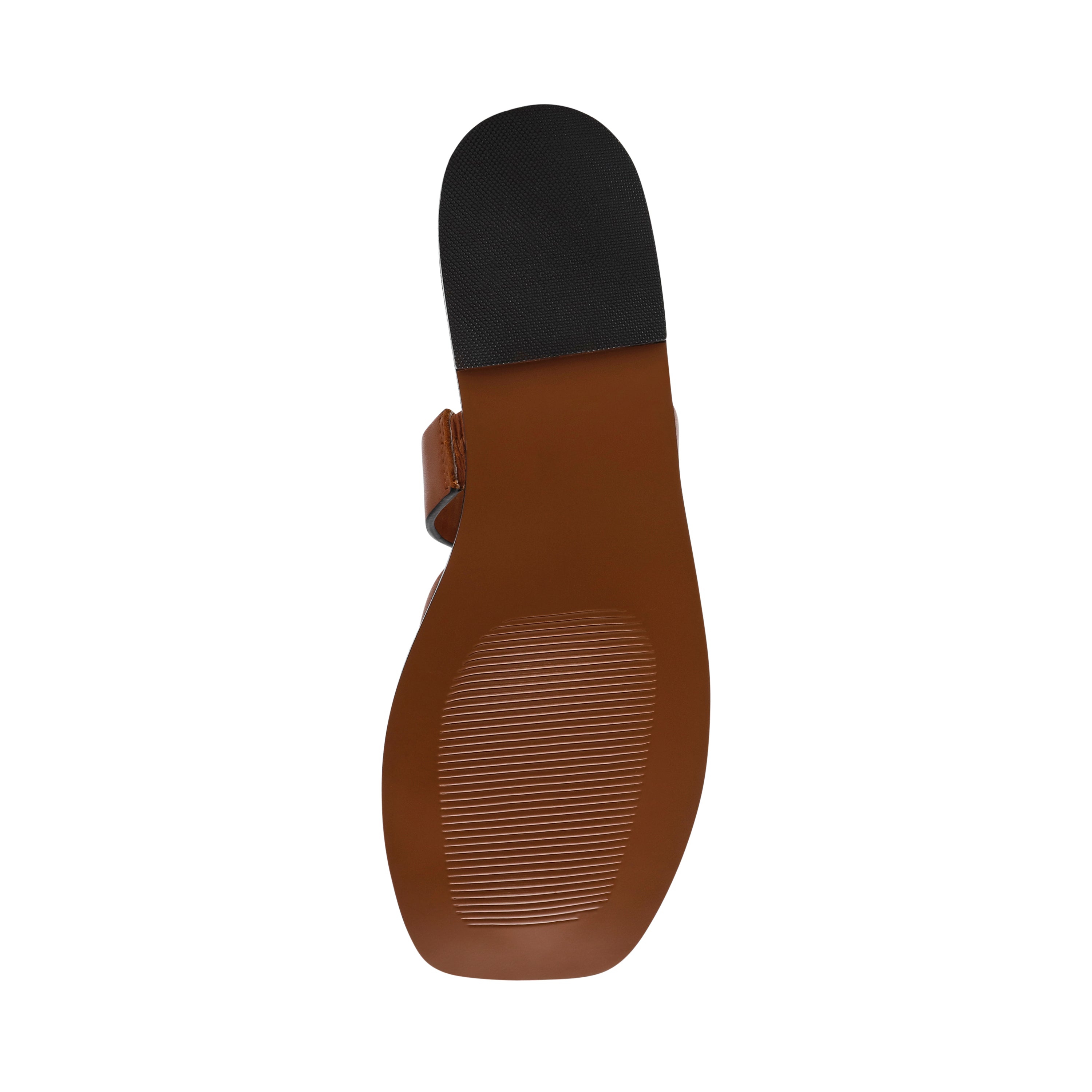 KANNON COGNAC LEATHER SANDALS