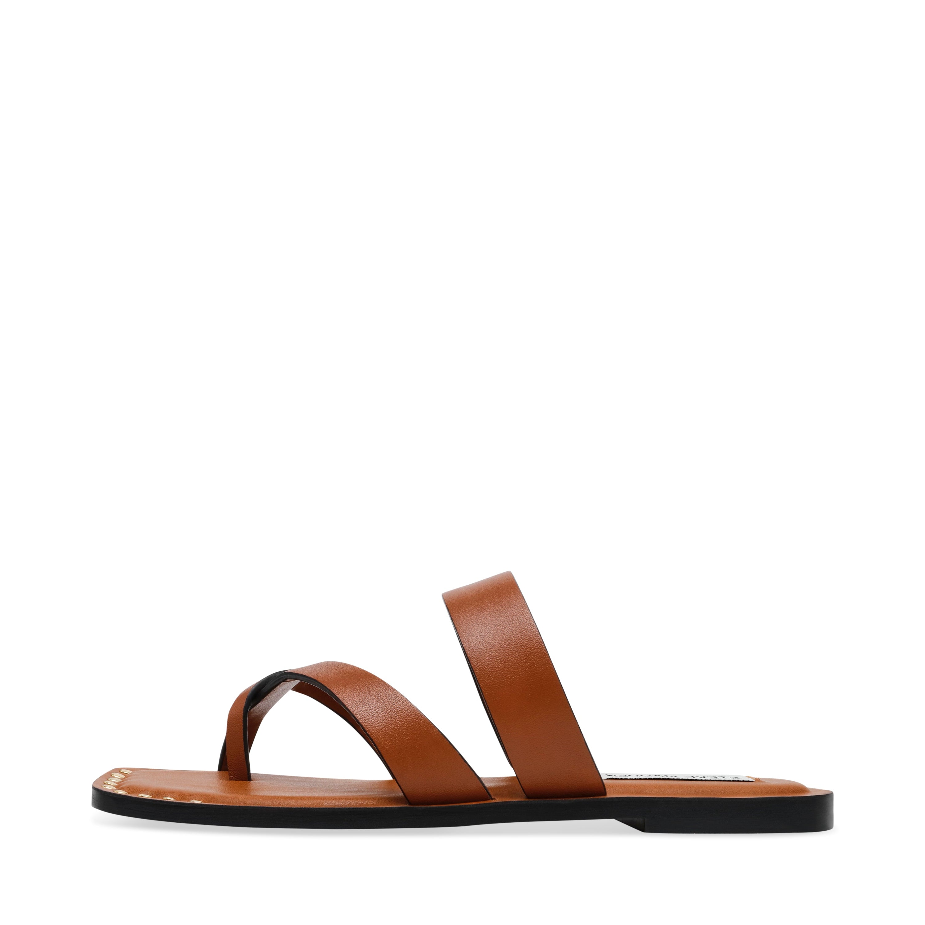 KANNON COGNAC LEATHER SANDALS