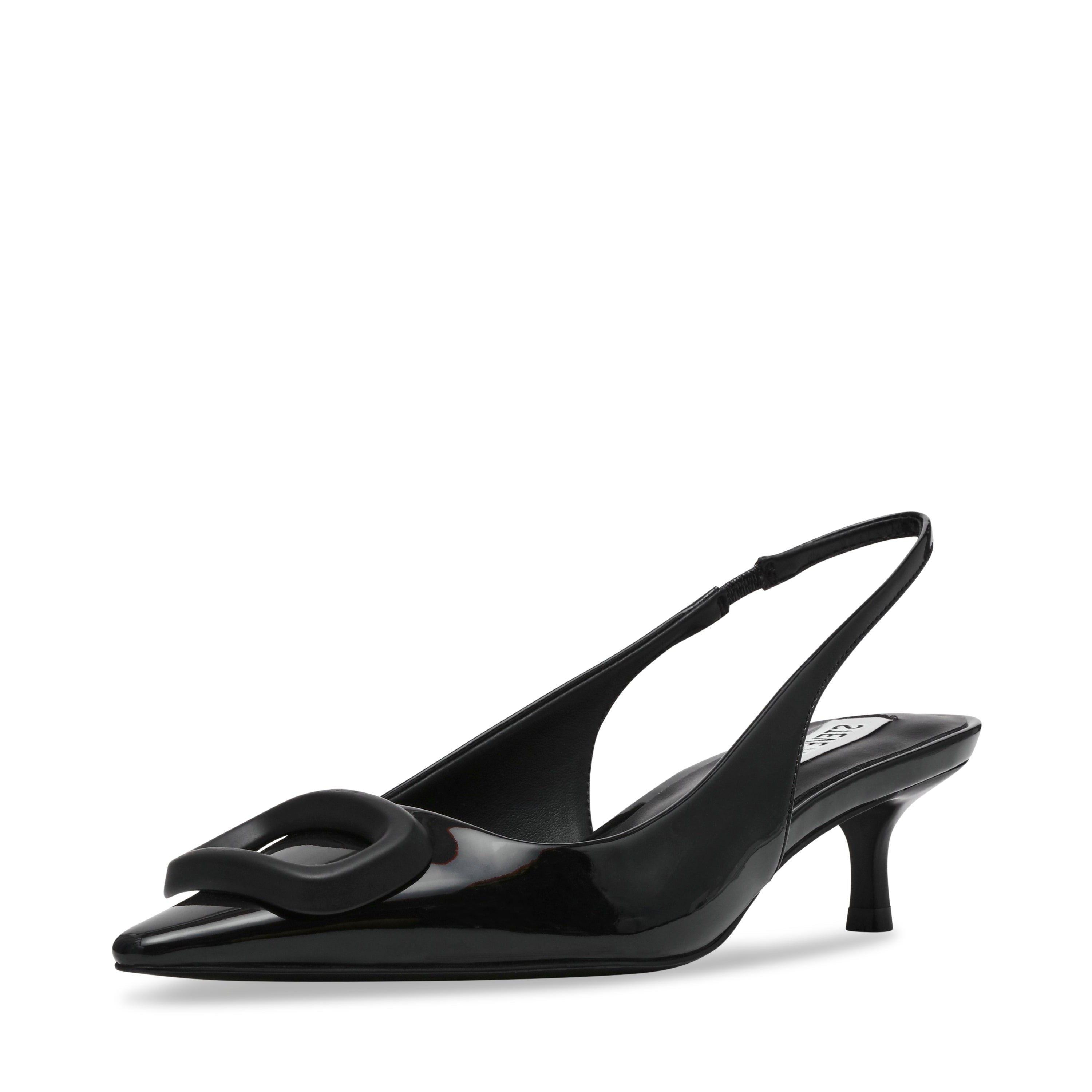 KRAVIS BLACK PATENT HEELS