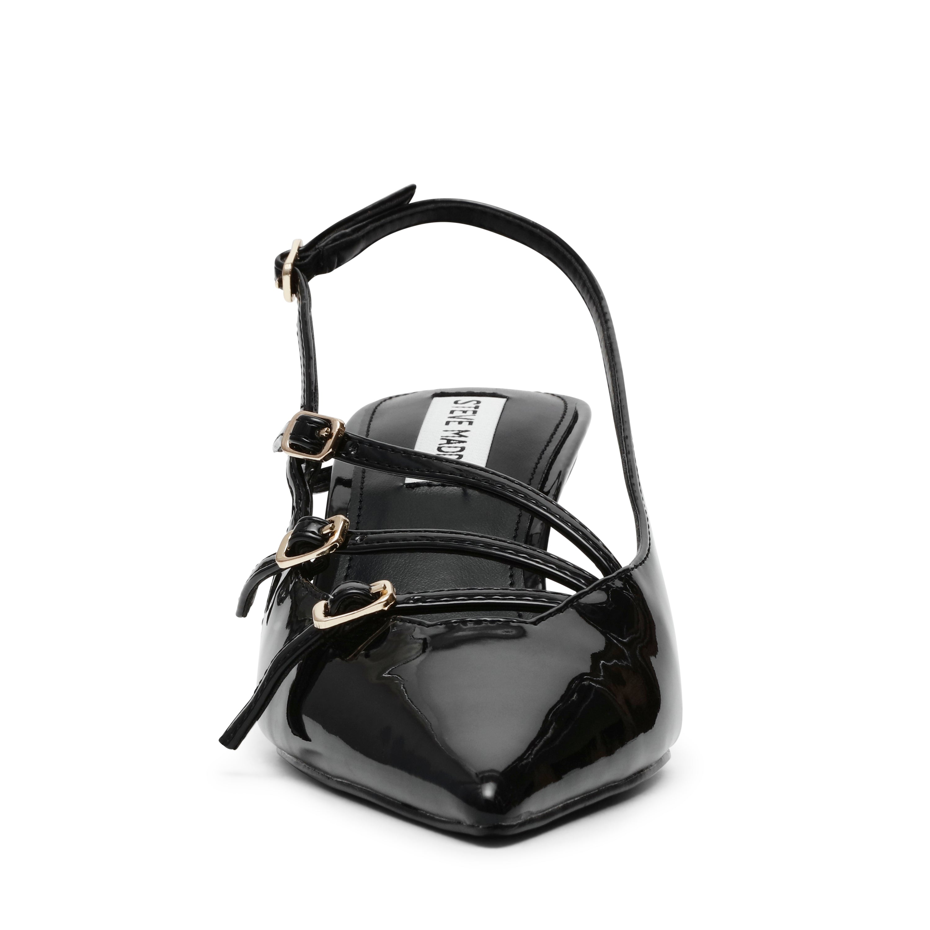 LIANA BLACK PATENT HEELS