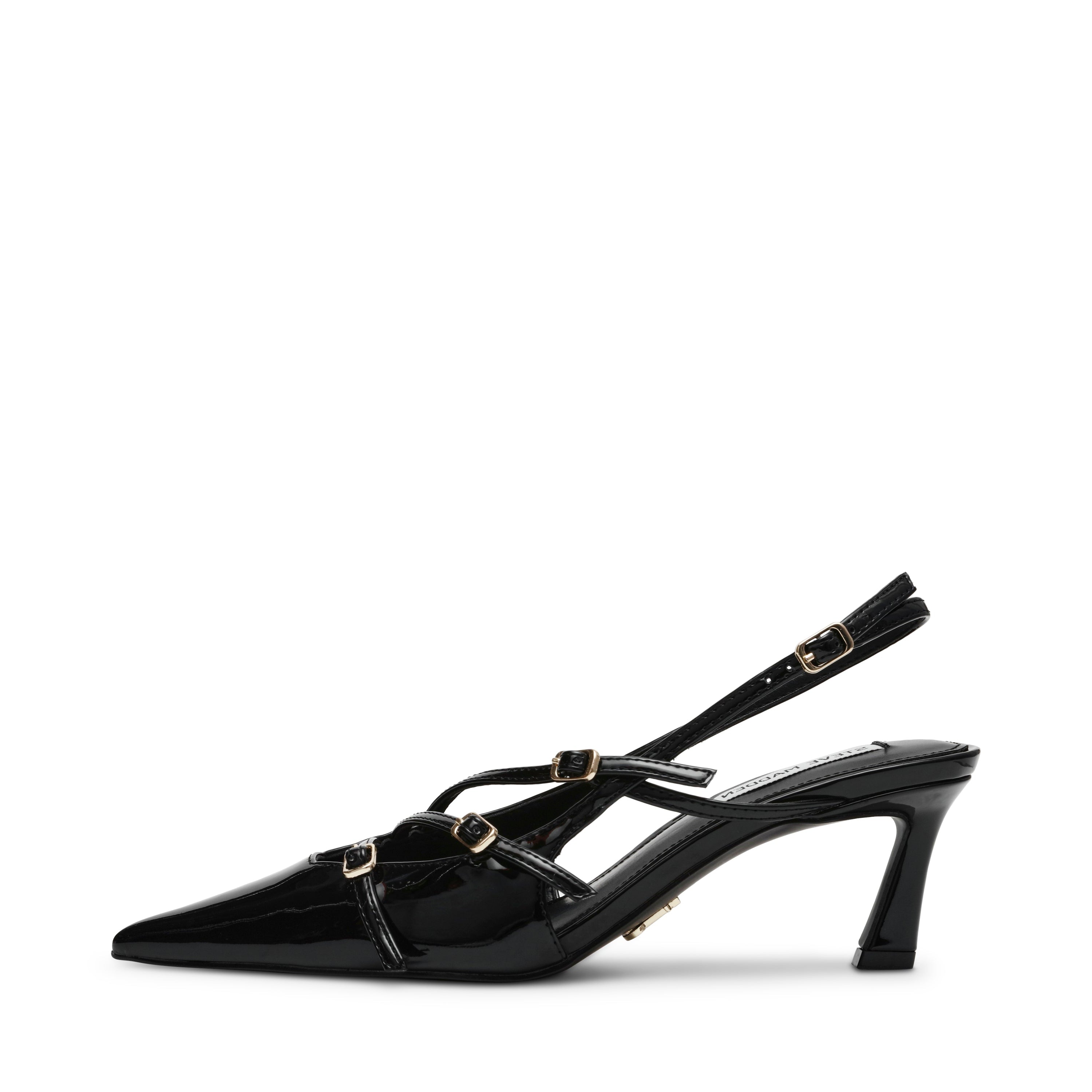 LIANA BLACK PATENT HEELS