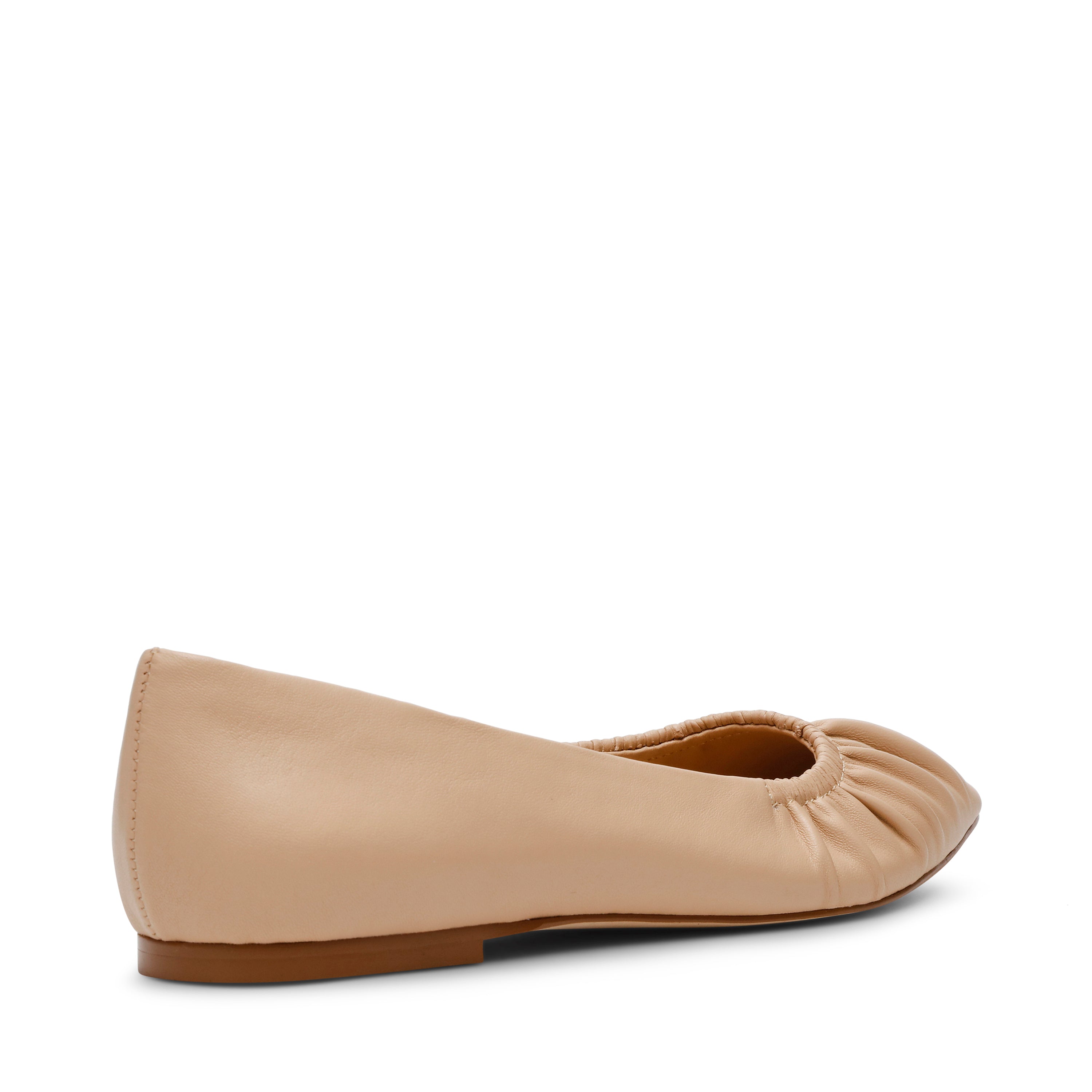 LISTED BLUSH LEATHER FLATS