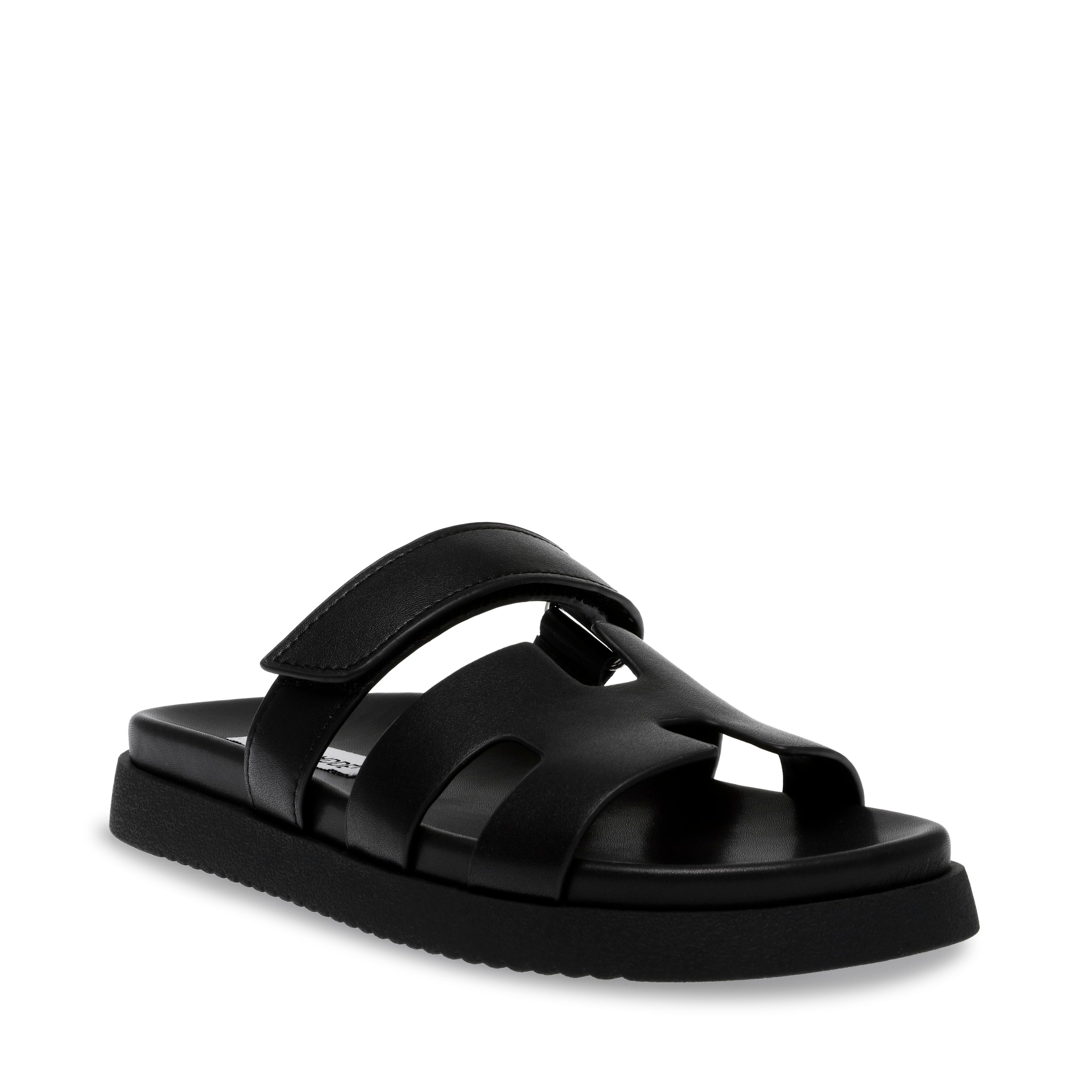 MAYVEN-CN BLACK ACTION LEATHER SANDAL