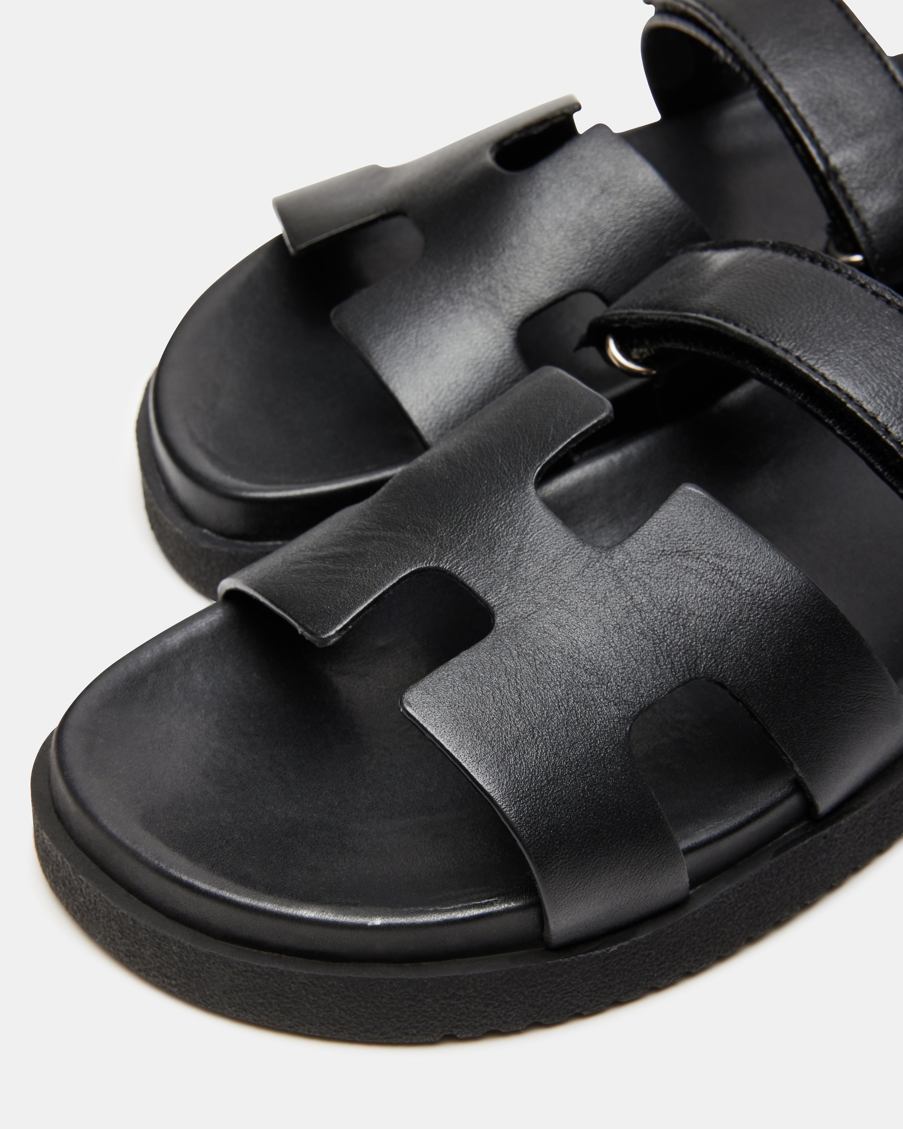 MAYVEN-CN BLACK ACTION LEATHER SANDAL
