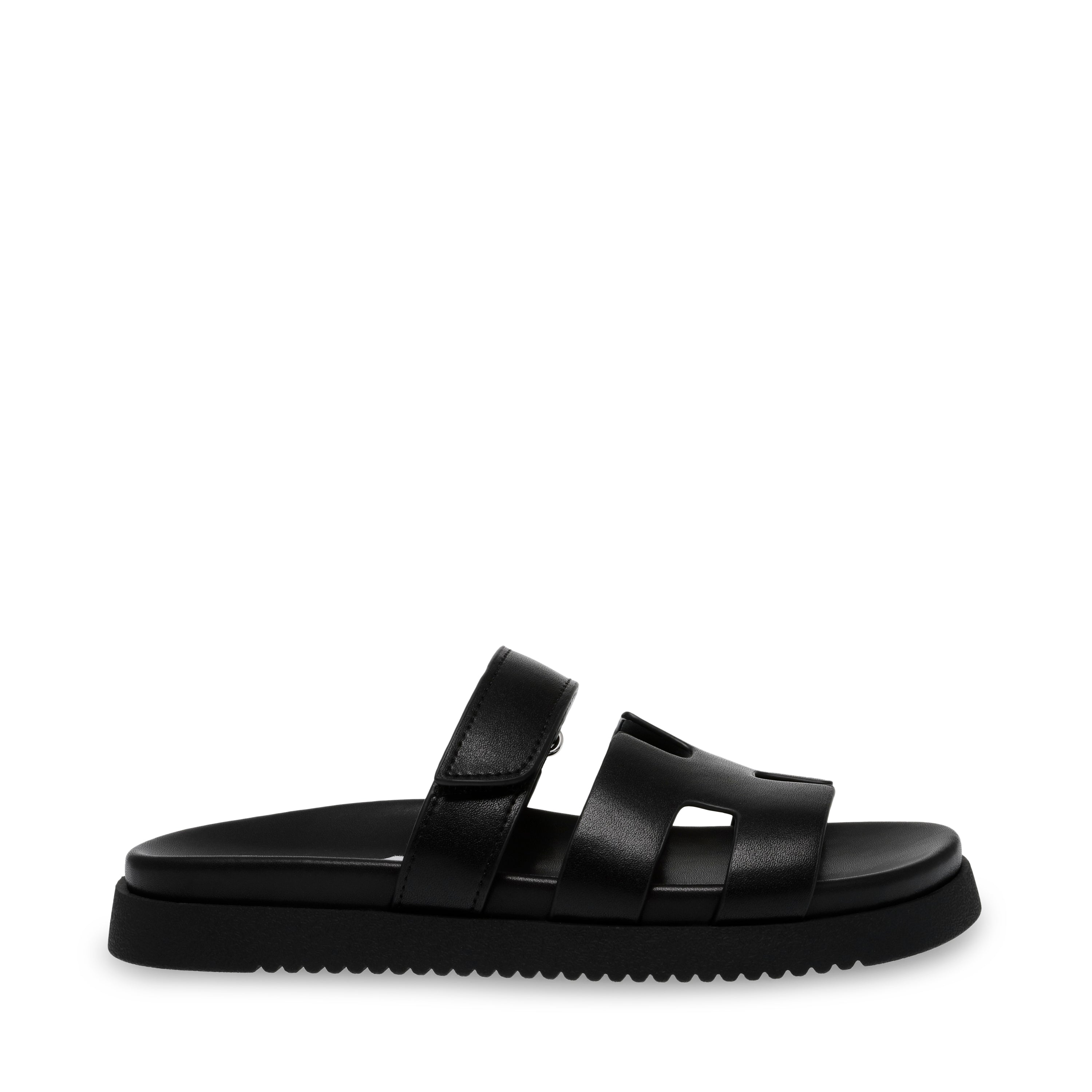 MAYVEN-CN BLACK ACTION LEATHER SANDAL