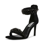 PARTAY-S BLACK VELVET HEELS