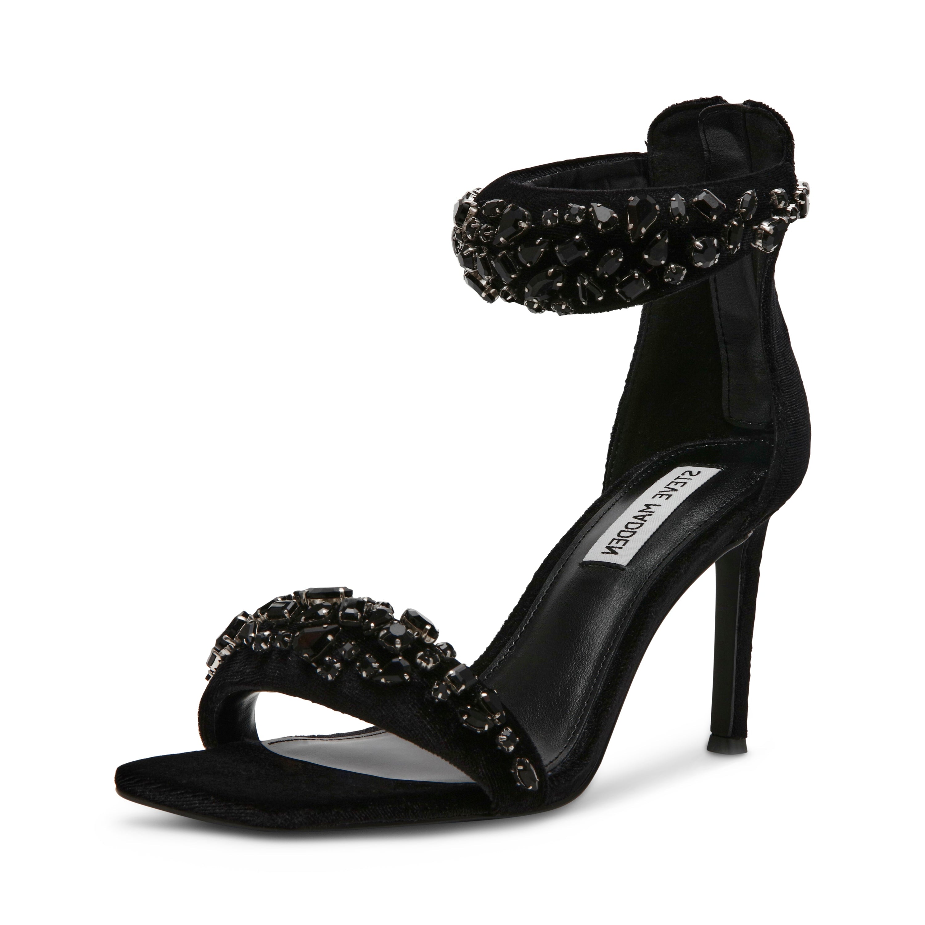 PARTAY-S BLACK VELVET HEELS