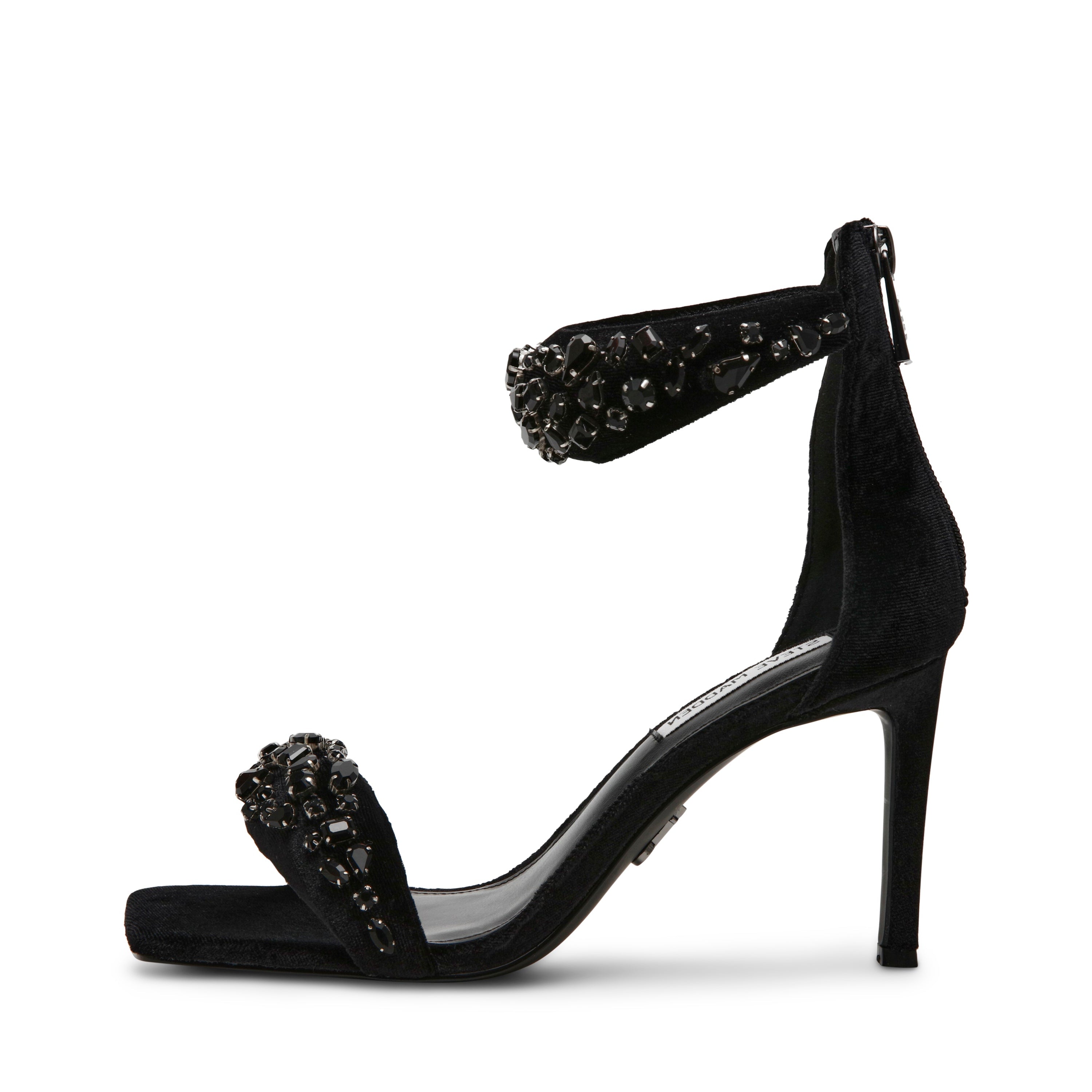 PARTAY-S BLACK VELVET HEELS