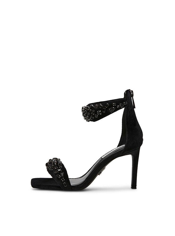 PARTAY-S BLACK VELVET HEELS
