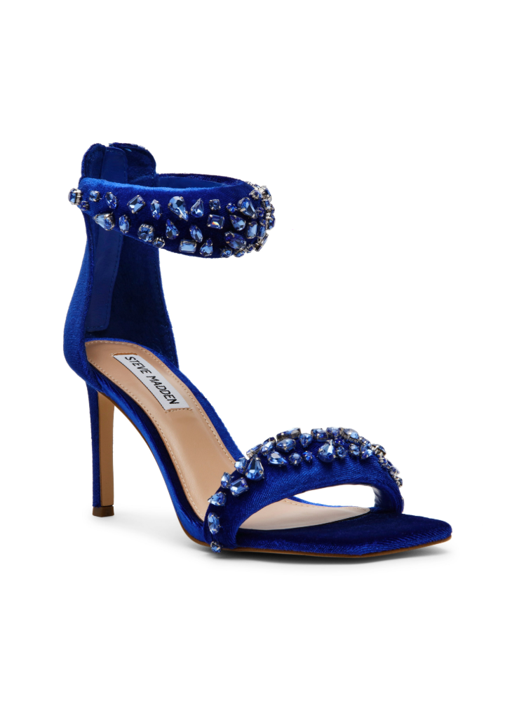 PARTAY-S BLUE VELVET HEELS