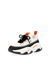 PLAYMAKER WHITE/ORANGE SNEAKERS
