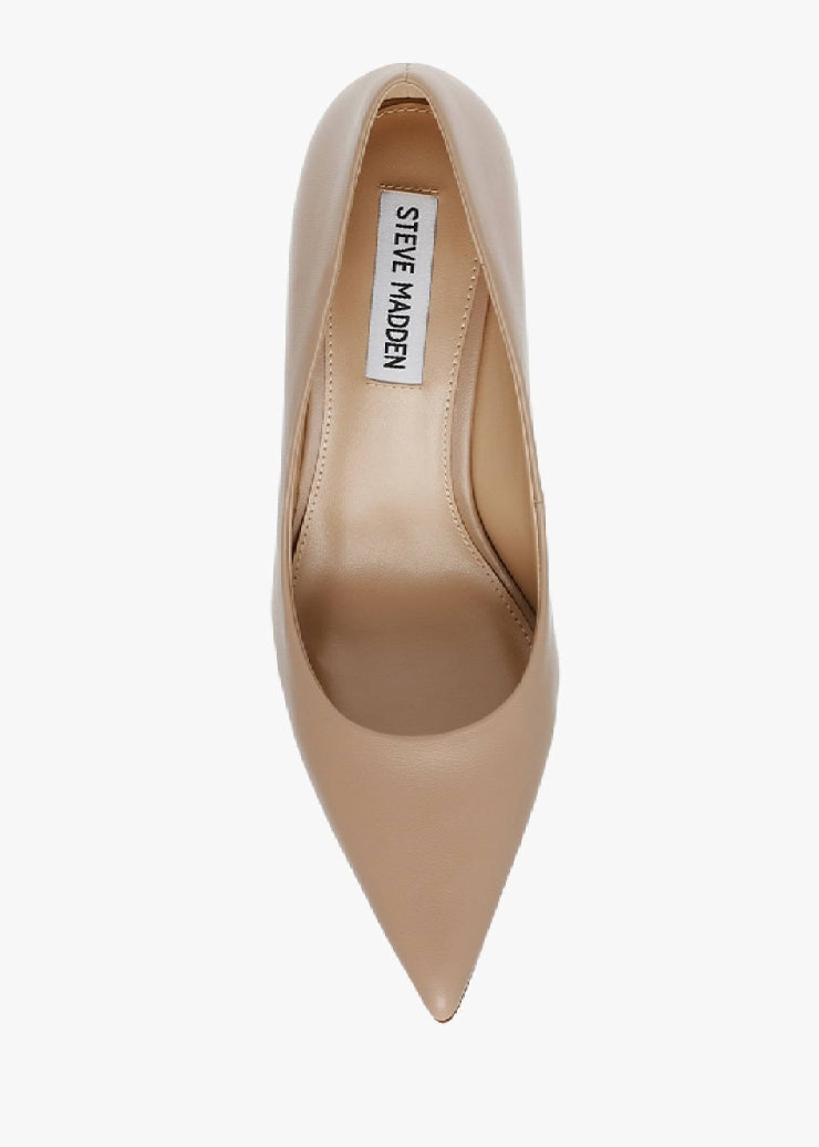 CAN-DO BLUSH LEATHER HEELS