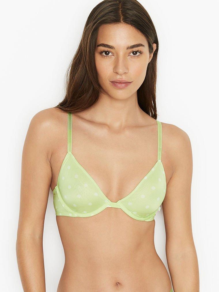 Wicked Unlined Dotted Mesh Balconette Bra