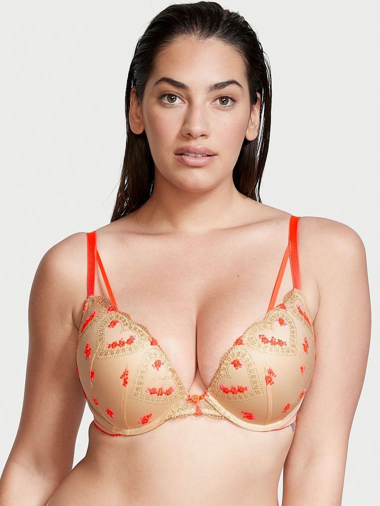 Dream Angels Push-Up Heart Embroidery Bra
