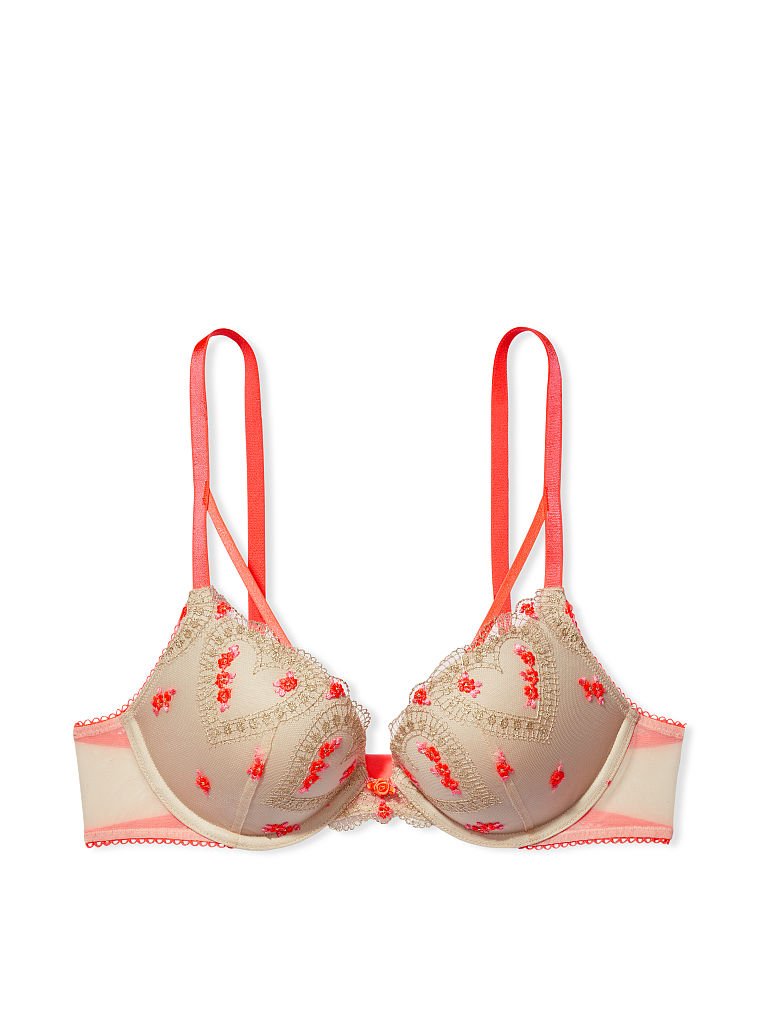 Dream Angels Push-Up Heart Embroidery Bra
