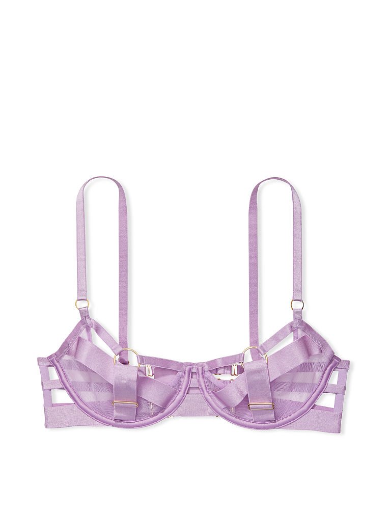 Very Sexy Unlined Demi Strappy Cutout Bra